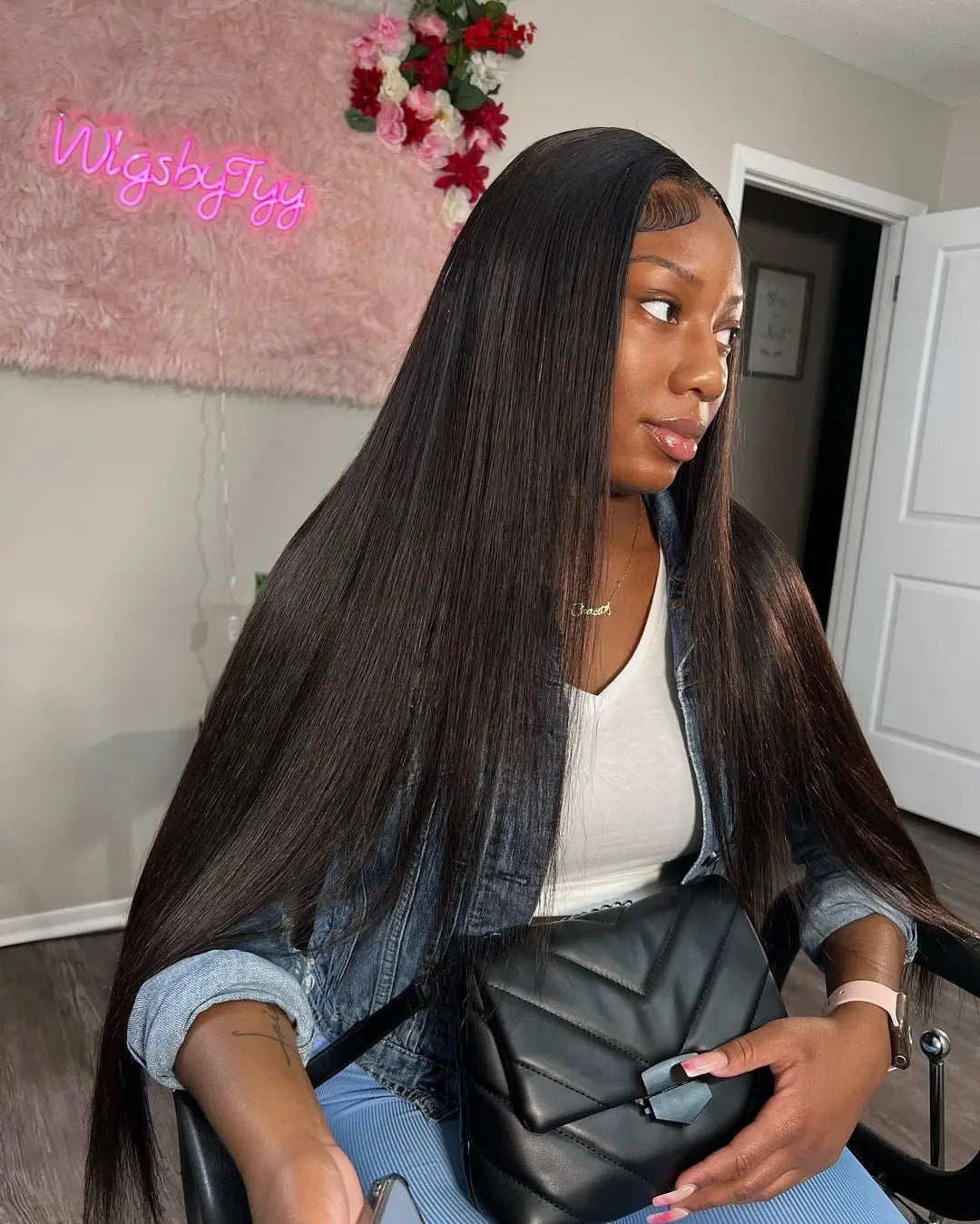 40 Inch Bone Straight Human Hair Wig 13x4 13x6 HD Transparent Lace Wigs Brazilian Full Lace Frontal Wig For Women 300% Density