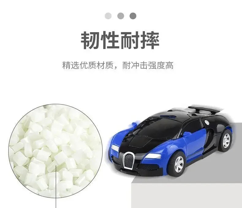 Verformbares Spielzeugauto, Trägheitsaufprall, Ein-Knopf-Verformung, Jungenpuzzle, Kollisionsverformung, Autobot-Roboter
