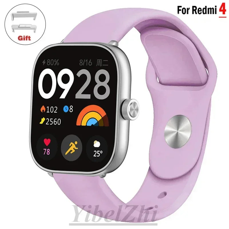 Sportarmband für Redmi Watch 4 Armband Smartwatch Armband Zubehör Weiches Silikon Armband Correa für Xiaomi Mi Band 8 Pro