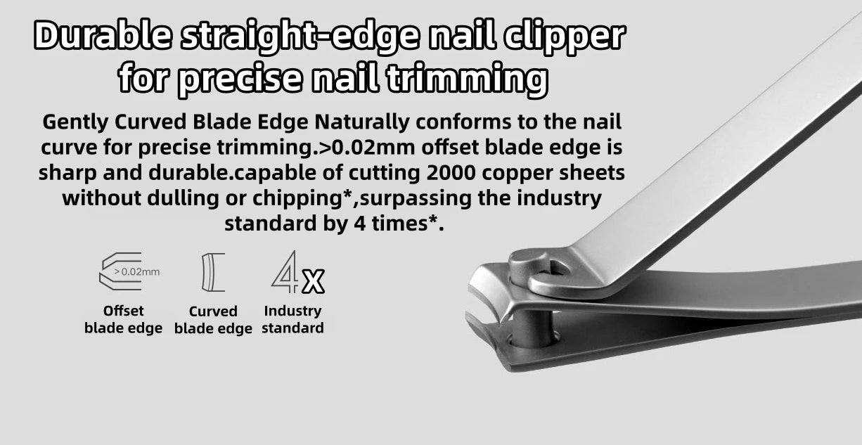 Mijia Nail Clipper Five-Piece Set White High-Quality Stainless Steel Magnetic Absorption Simple Five-Piece Set Portable