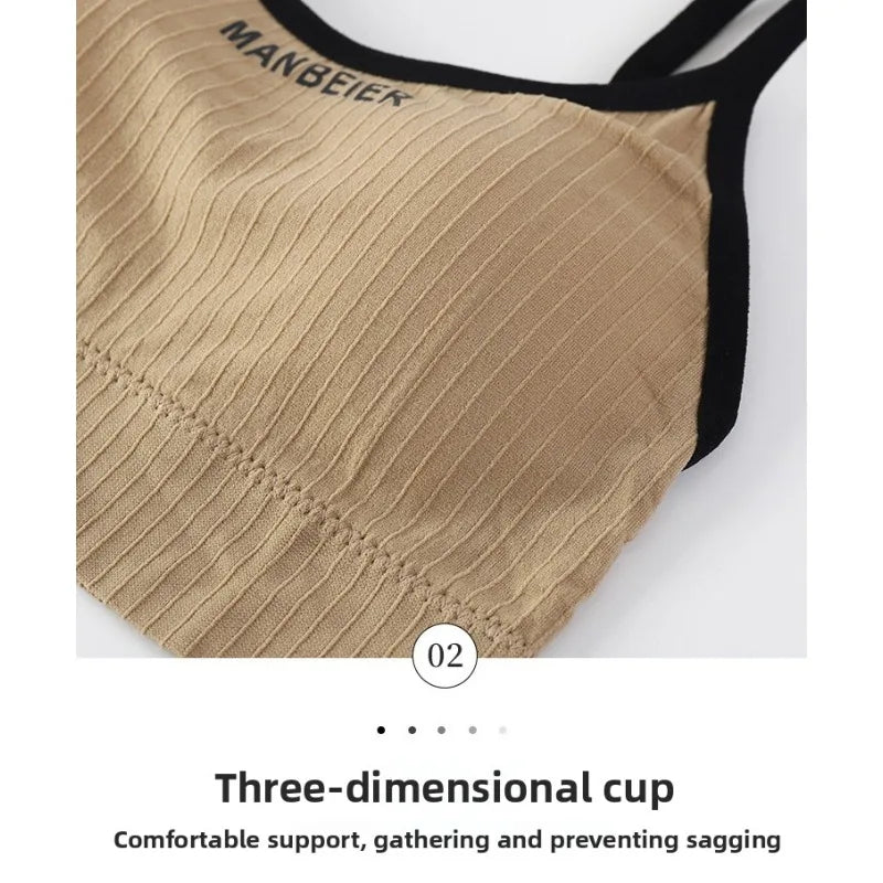 New Sports Bra for Women Gym Sexy Crop Top Bra Women Cotton Underwear Soft Comfort Tube Tops Female Brassiere Tops for Girls