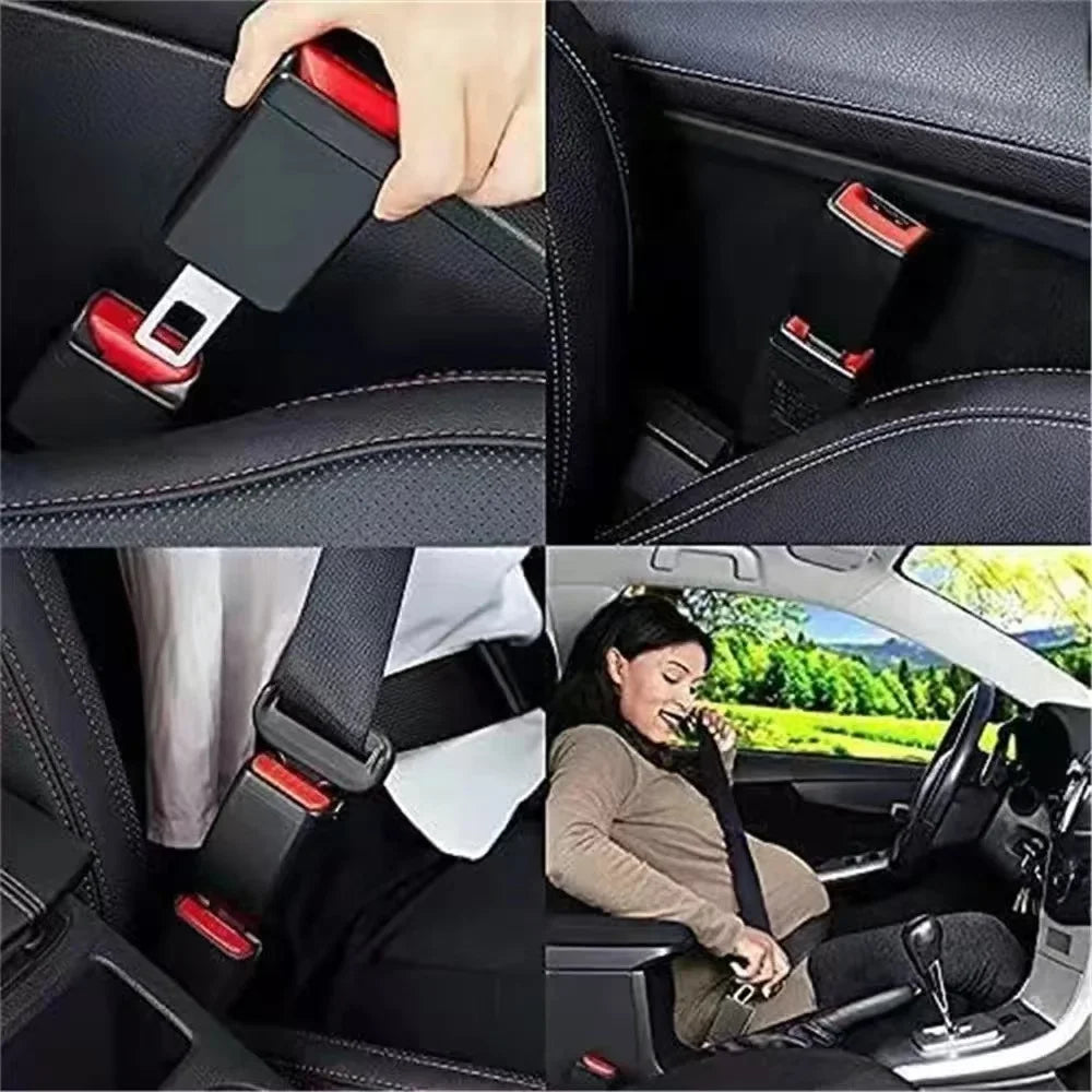 2PCS Car Seat Belt Clip Extension Plug Car Safety Seat Lock Buckle Seatbelt Clip Extender Converter  Car Seat Accessories