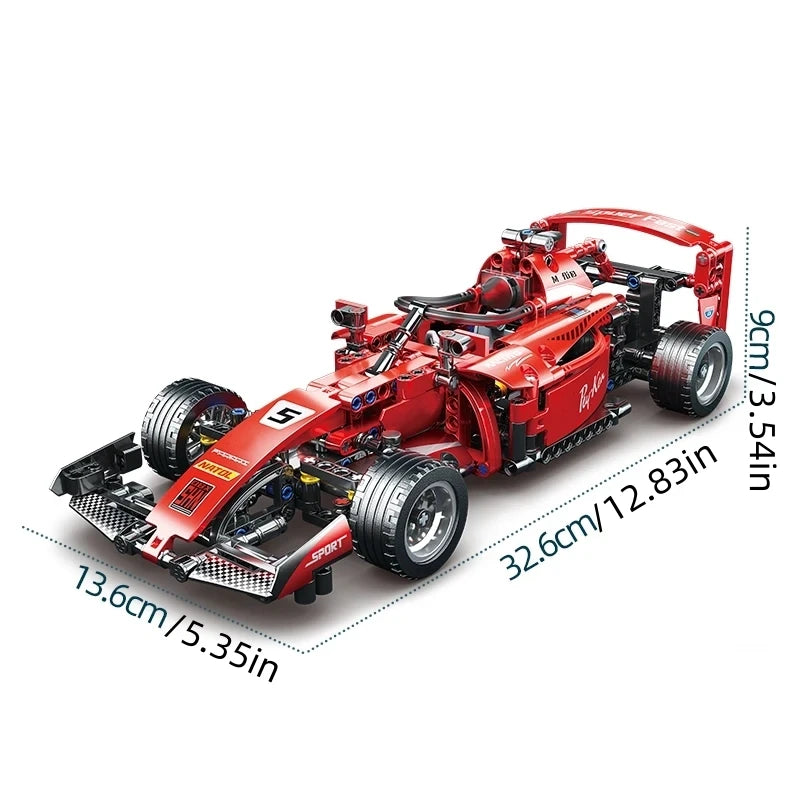 2025 Technical NEW F1 Racing Car Building Blocks Set MOC Model Kit DIY Assembly Bricks Creative Educational Toys For Children - Shoppiline