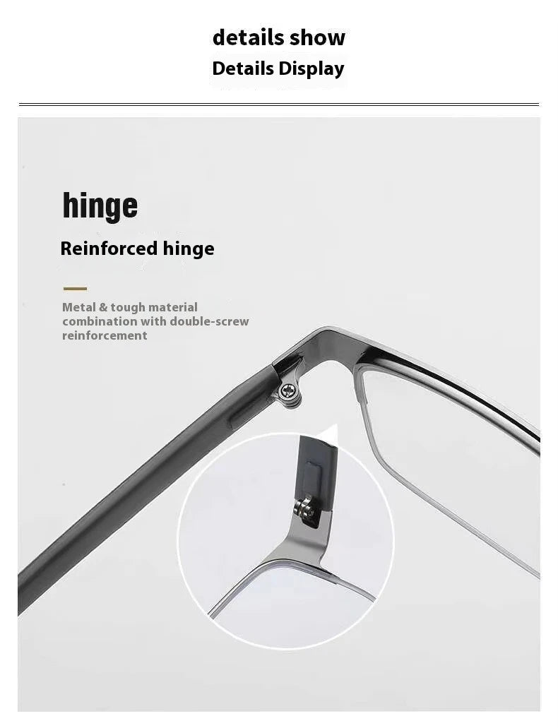 Men Reading Glasses Retro Business Hyperopia Glasses Anti Blue Light Reading Glasses 0 +1.0 To +4.0 Glasses