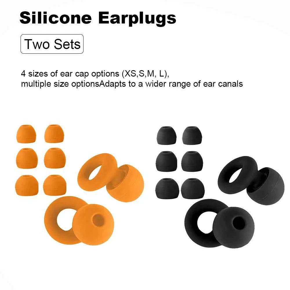 HUAK Concert Ear Plugs, High Fidelity Noise Cancelling Silicone Ear Plugs, Reusable Ear Plugs for Musicians, , Focus and Sleep