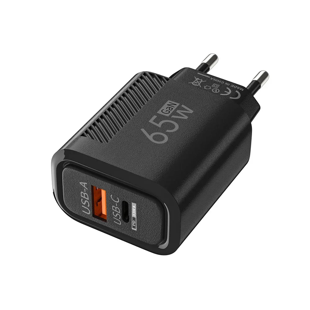 Total 65W GAN USB C Charger Fast High Speed Charging Quick Charge For iPhone 16 Xiaomi 15 Redmi USB C Mobile Phone Wall Adapter