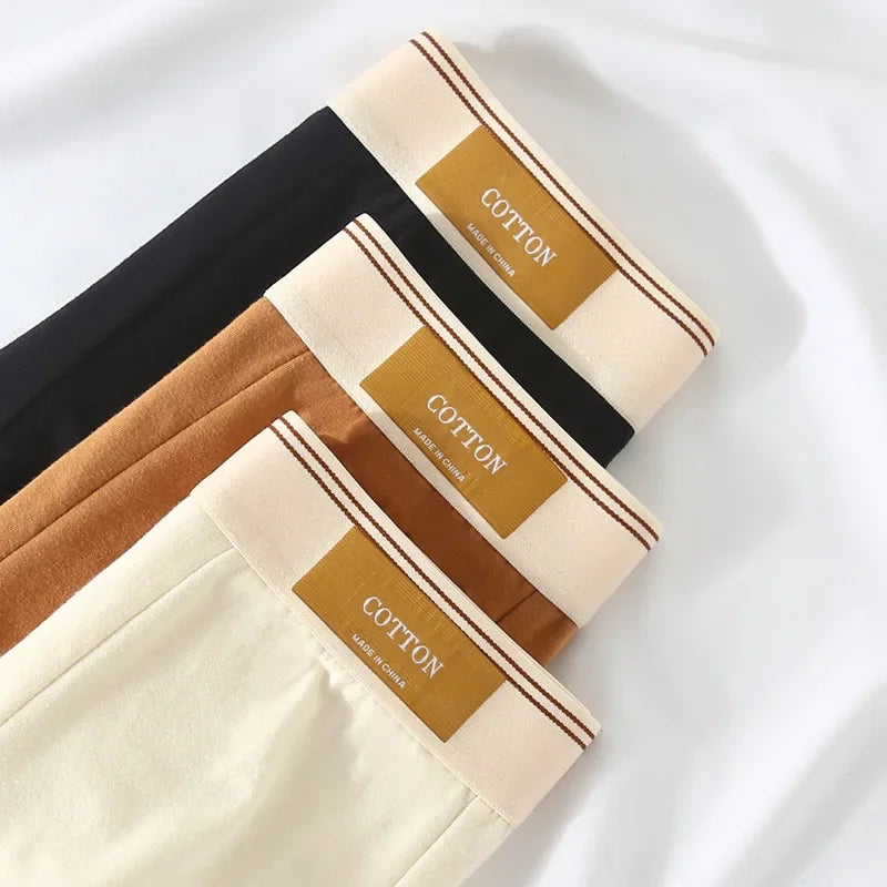 3Pcs Men's Underwear Hombre Panties Boxershorts Comfortable Breathable Cotton Underwear Sexy Underwear Solid Color Boxer Shorts