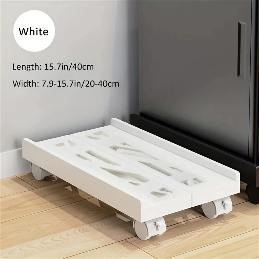 Adjustable Mobile PC Tower Stand with Wheels under Desk CPU Holder Adjustable Stable Mobile Computer Host Stand for Home Office - Shoppiline