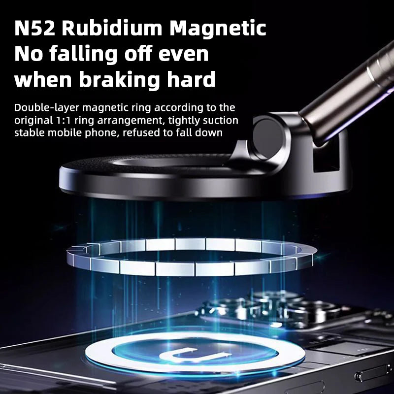 HOMEFISH K007 Magnetic Phone Holder｜Three-axis Rotation For Free Adjustment｜A Convenient Choice For Multiple Scenarios. - Shoppiline