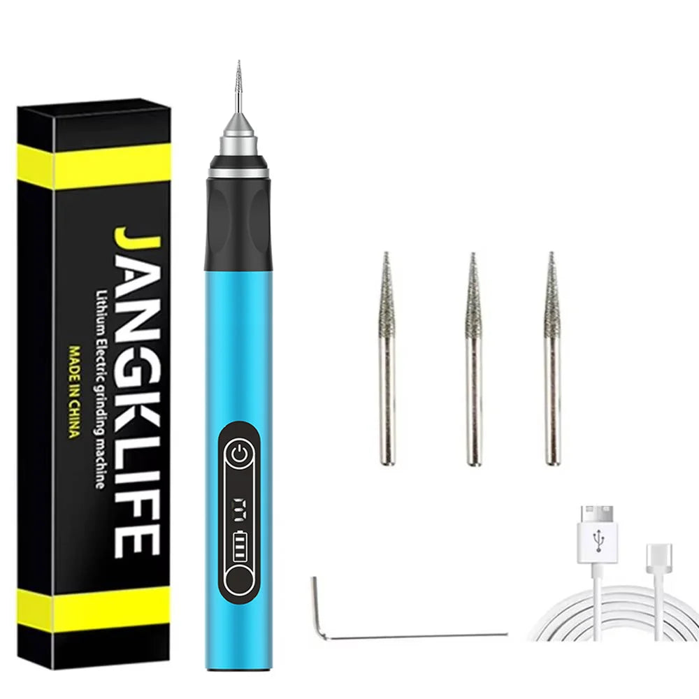 JANGKLIFE USB Cordless Rotary Tool Kit Woodworking Engraving Pen DIY For Jewelry Metal Glass Mini Wireless Drill - Shoppiline