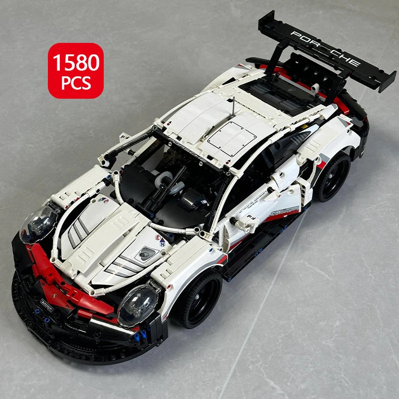 1580Pcs Technic 1:10 Scale  Classic Super Racing Car Building Blocks Assembly for Boys Home Decoration Birthday Gifts - Shoppiline