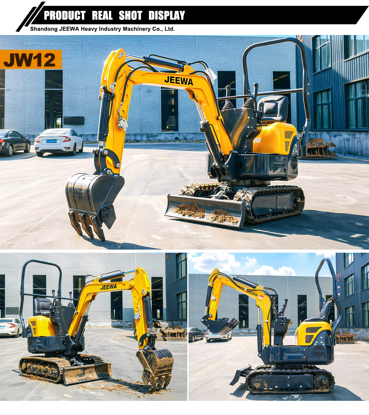 Excavator Mini  1.8 Ton Hydraulic Crawler Small Digger Micro Bagger for Farm Garden Construction  Multifunctional Free Shipping