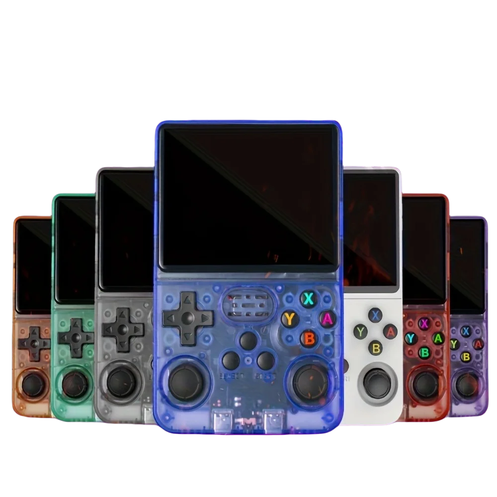 R36S Retro Video Handheld Game Console Linux System 3.5 in IPS Screen  3000mAH Battery 64G/128G TF Card Preinstalled Games