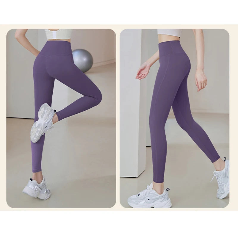 UPF50+Ribbed Yoga Pants High Waisted Gym_eggings Sport Women Fitness SeamlessFemale Legging Tummy Control RunningTraining Tights