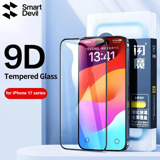 SmartDevil Full Cover Tempered Glass for iPhone 17 17Pro Max 16ProMax 16Pro Screen Protector for iPhone 15Pro HD Anti-blue Light - Shoppiline