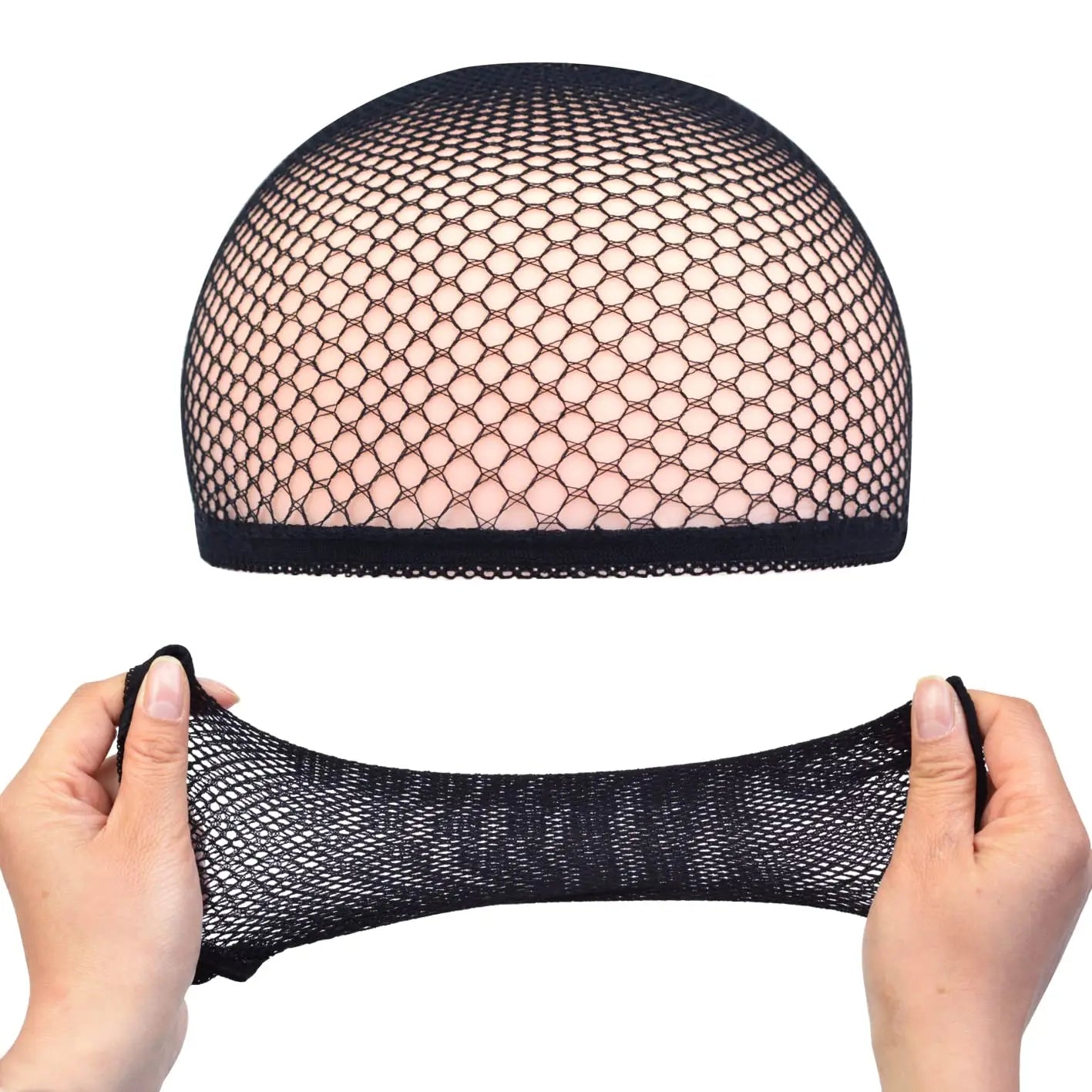 Nylon Hair Net New Stretchable Elastic Hairnets Fashion Mesh Weaving Wig Caps  for Wig Accessories