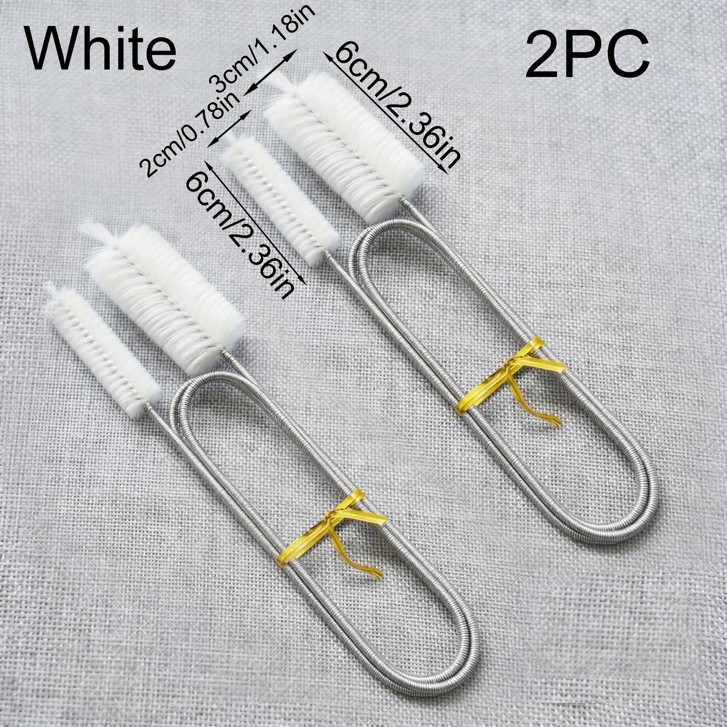 Aquarium Cleaning Brush for Water Filter Pump Lily Pipe Air Tube Hose Stainless Steel Fish Tank Brush Water Pump Accessories