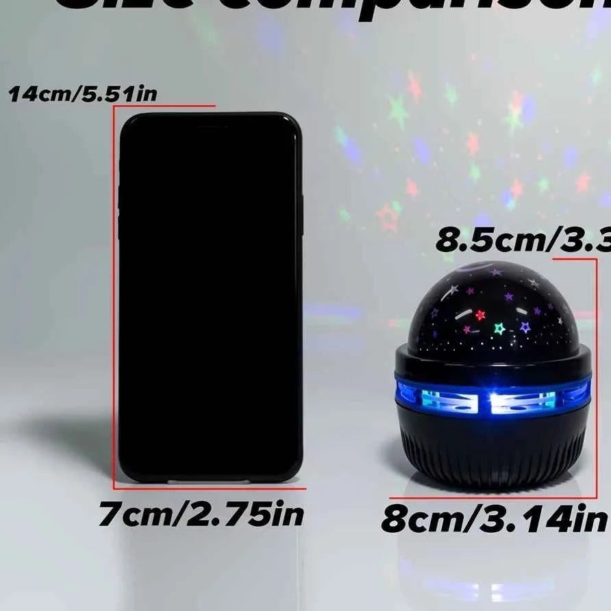 LED Starry Sky Night Lights USB Projector Lamp Magic Ball Moon Star Christmas Lights Home Room Atmosphere Decorations