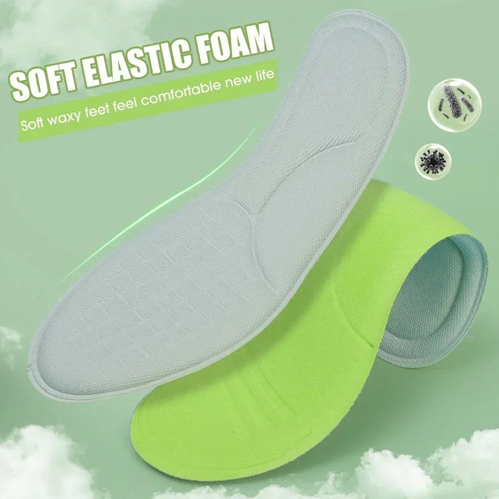 Unisex Soft Memory Foam Orthopedic Insoles Deodorizing Insole for Shoes Sports Absorbs Sweat Soft Antibacterial Shoe Accessories