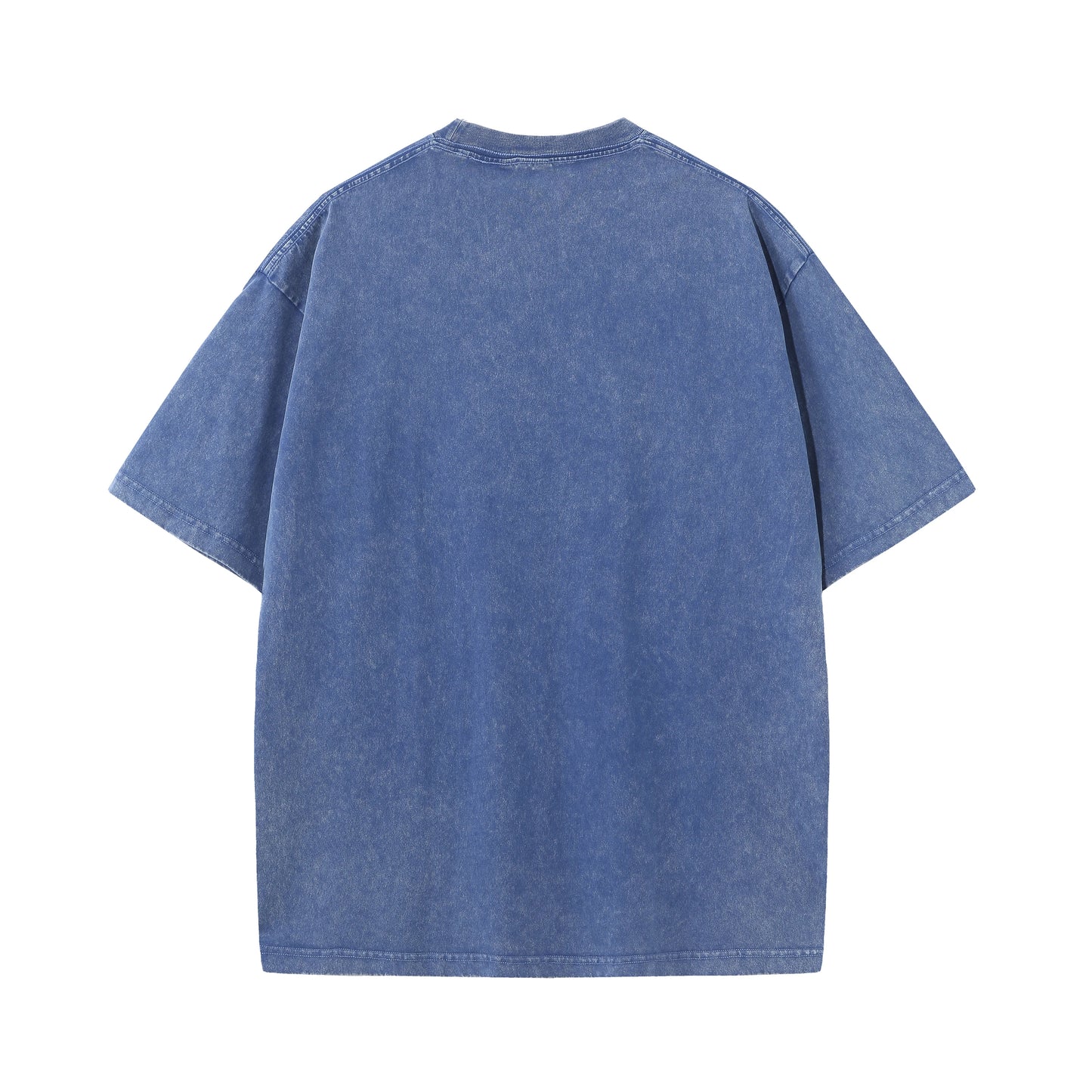 Herren Sommer Reine Baumwolle Distressed Retro Drop Shoulder T-Shirt Einfarbig Locker Lässig Atmungsaktives Herren Freizeit T-Shirt Oberteil