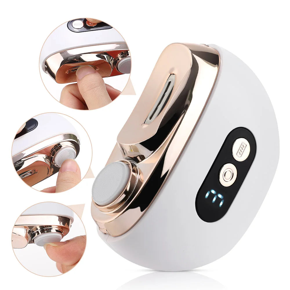 Coupe-ongles électrique avec lumière LED 2 en 1 automatique, lime à ongles, tondeuse pour bébé et adulte, mini outils de manucure, soin des ongles