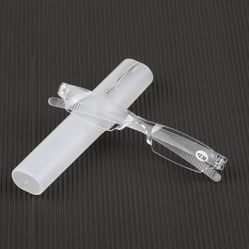 Pen Holder Ultra-light Integrated Transparent Resin Presbyopic Glasses