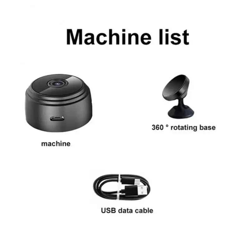 A9 Mini Camera HD 720P Intelligent Home Security IP WiFi Camera Monitor Mobile Remote Camera Mobile Remote Application - Shoppiline