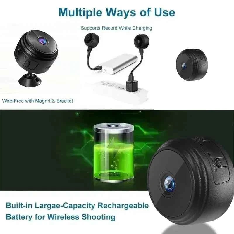 A9 Mini Camera HD 720P Intelligent Home Security IP WiFi Camera Monitor Mobile Remote Camera Mobile Remote Application - Shoppiline