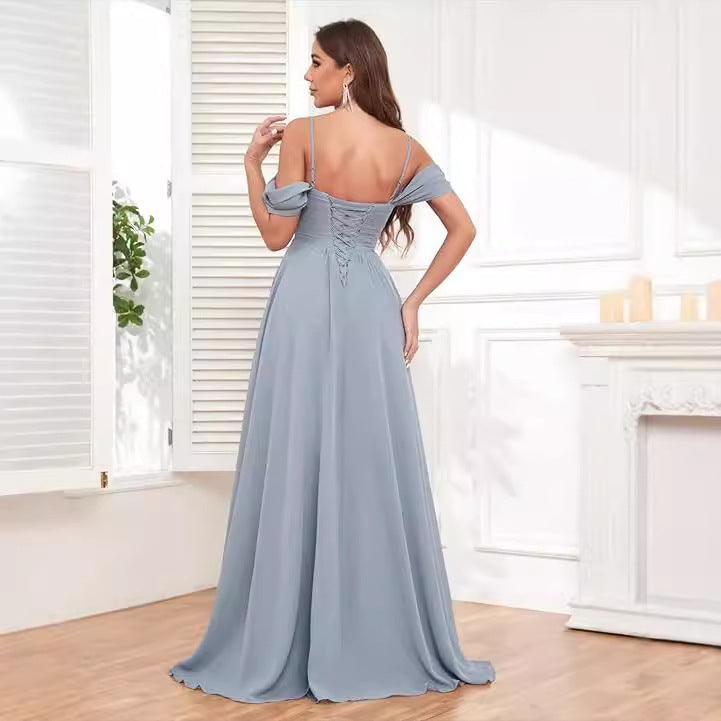 One-shoulder Off-the-shoulder Bridesmaid Dress