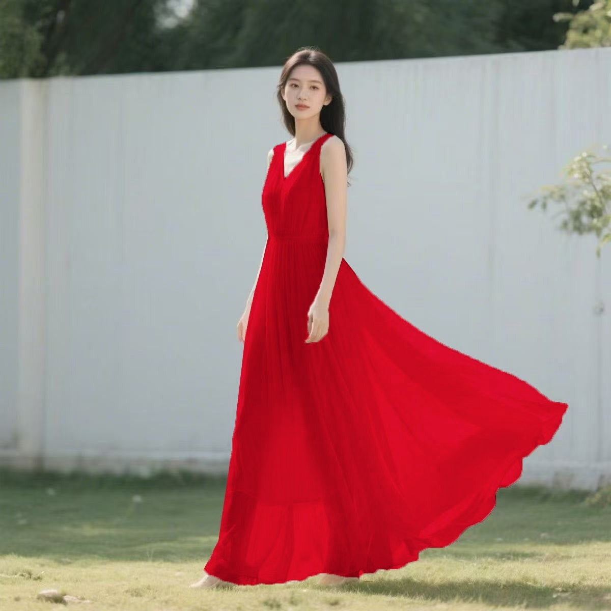 Bohemian-style Beach Dress For Photos Women's