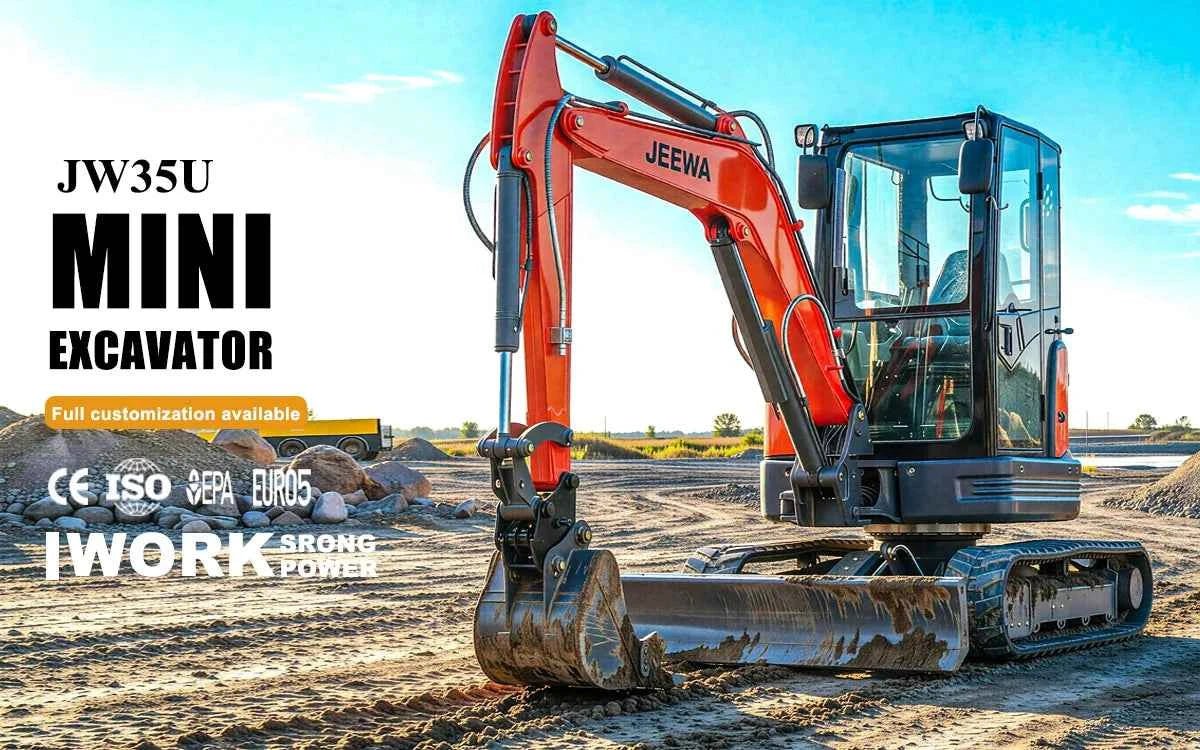Excavator Mini 1.8 Ton Hydraulic Crawler Small Digger Micro Bagger for Farm Garden Construction Multifunctional Free Shipping - Shoppiline