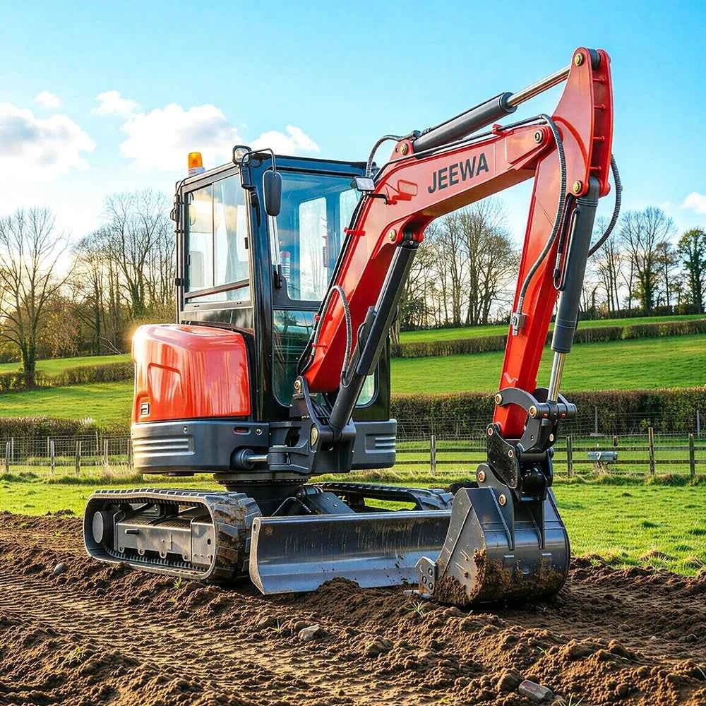 Excavator Mini 1.8 Ton Hydraulic Crawler Small Digger Micro Bagger for Farm Garden Construction Multifunctional Free Shipping - Shoppiline