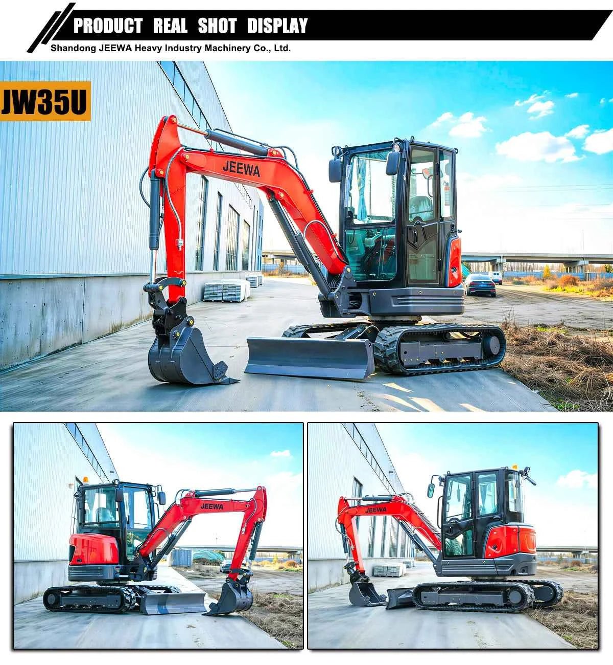 Excavator Mini 1.8 Ton Hydraulic Crawler Small Digger Micro Bagger for Farm Garden Construction Multifunctional Free Shipping - Shoppiline