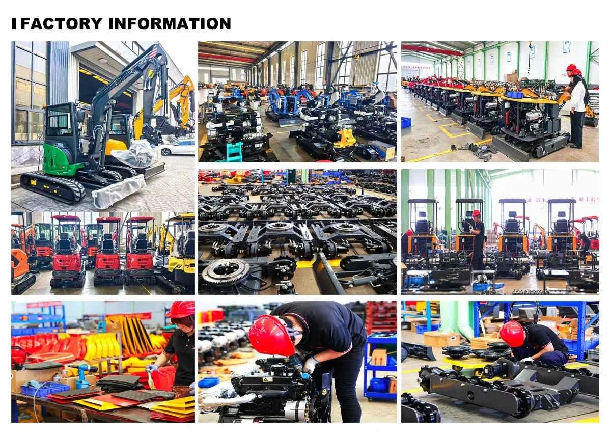 Excavator Mini 1.8 Ton Hydraulic Crawler Small Digger Micro Bagger for Farm Garden Construction Multifunctional Free Shipping - Shoppiline