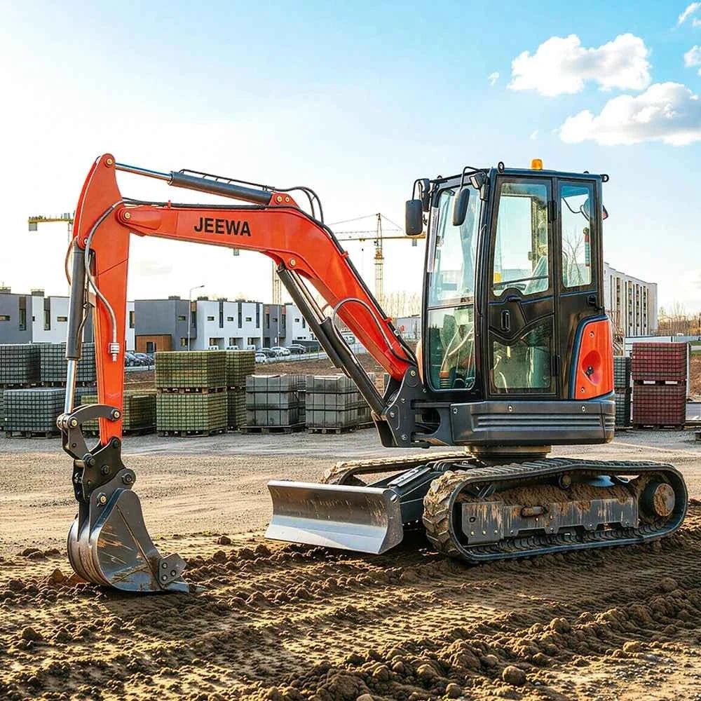 Excavator Mini 1.8 Ton Hydraulic Crawler Small Digger Micro Bagger for Farm Garden Construction Multifunctional Free Shipping - Shoppiline