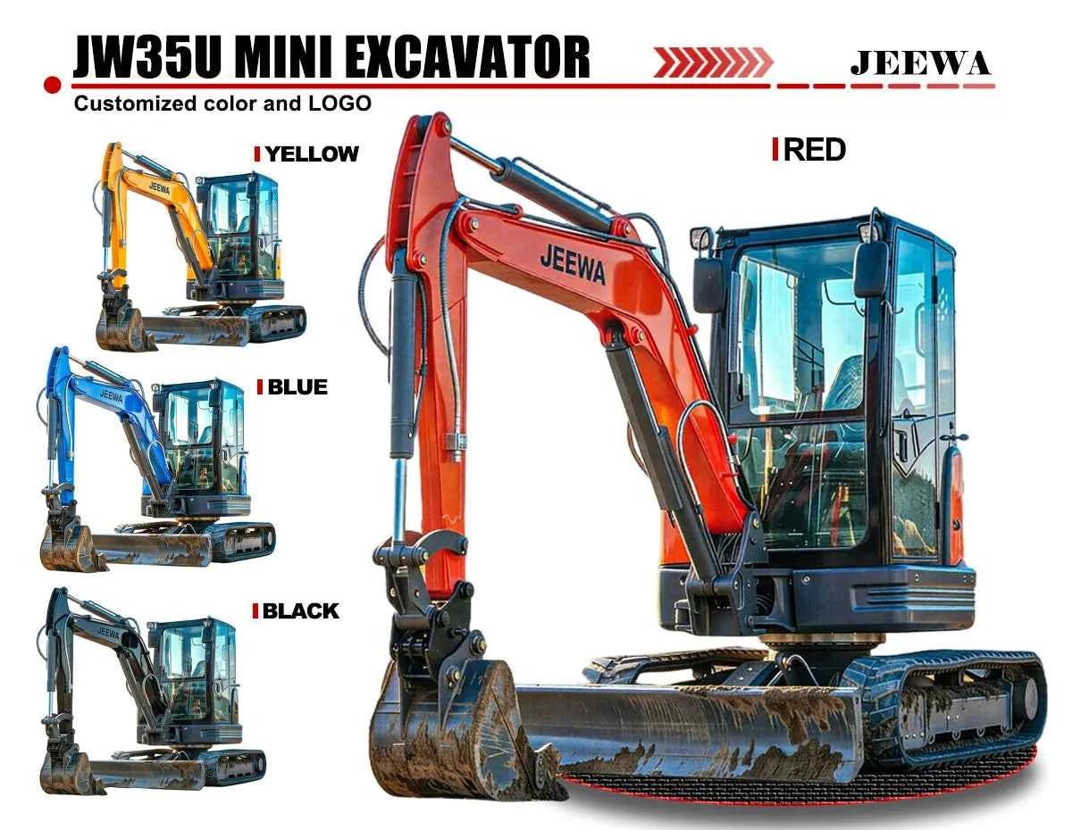 Excavator Mini 1.8 Ton Hydraulic Crawler Small Digger Micro Bagger for Farm Garden Construction Multifunctional Free Shipping - Shoppiline