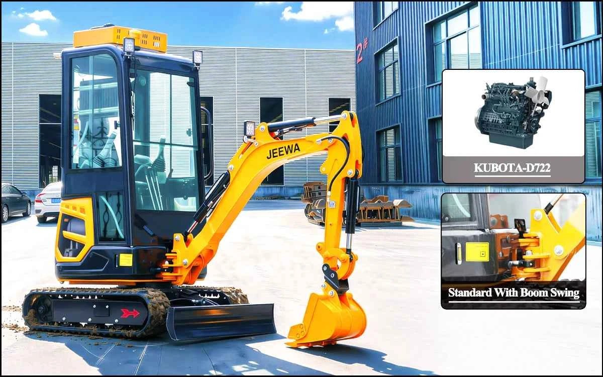 Excavator Mini 1.8 Ton Hydraulic Crawler Small Digger Micro Bagger for Farm Garden Construction Multifunctional Free Shipping - Shoppiline