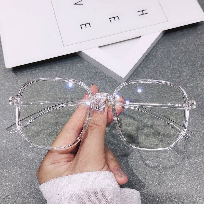 Blue Ray Proof Fashionable Large Frame Glasses