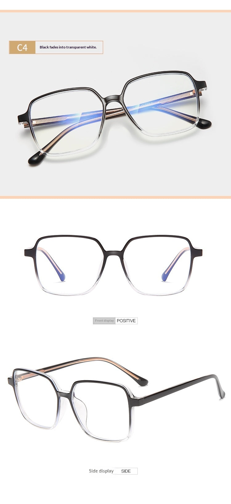 Lijia Korean Version Large Frame Anti Blue Light Goggles, Internet Famous, Same Type Of Goggles 1542