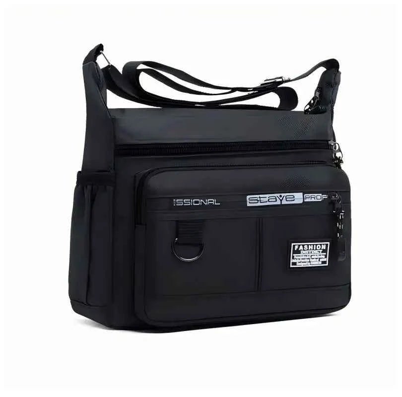 Homefish Design Oxford Shoulder Bag Capacity Casual Multi - layer Pocket Fashion Single Shoulder Crossbody Luxury Messenger Bag - Shoppiline