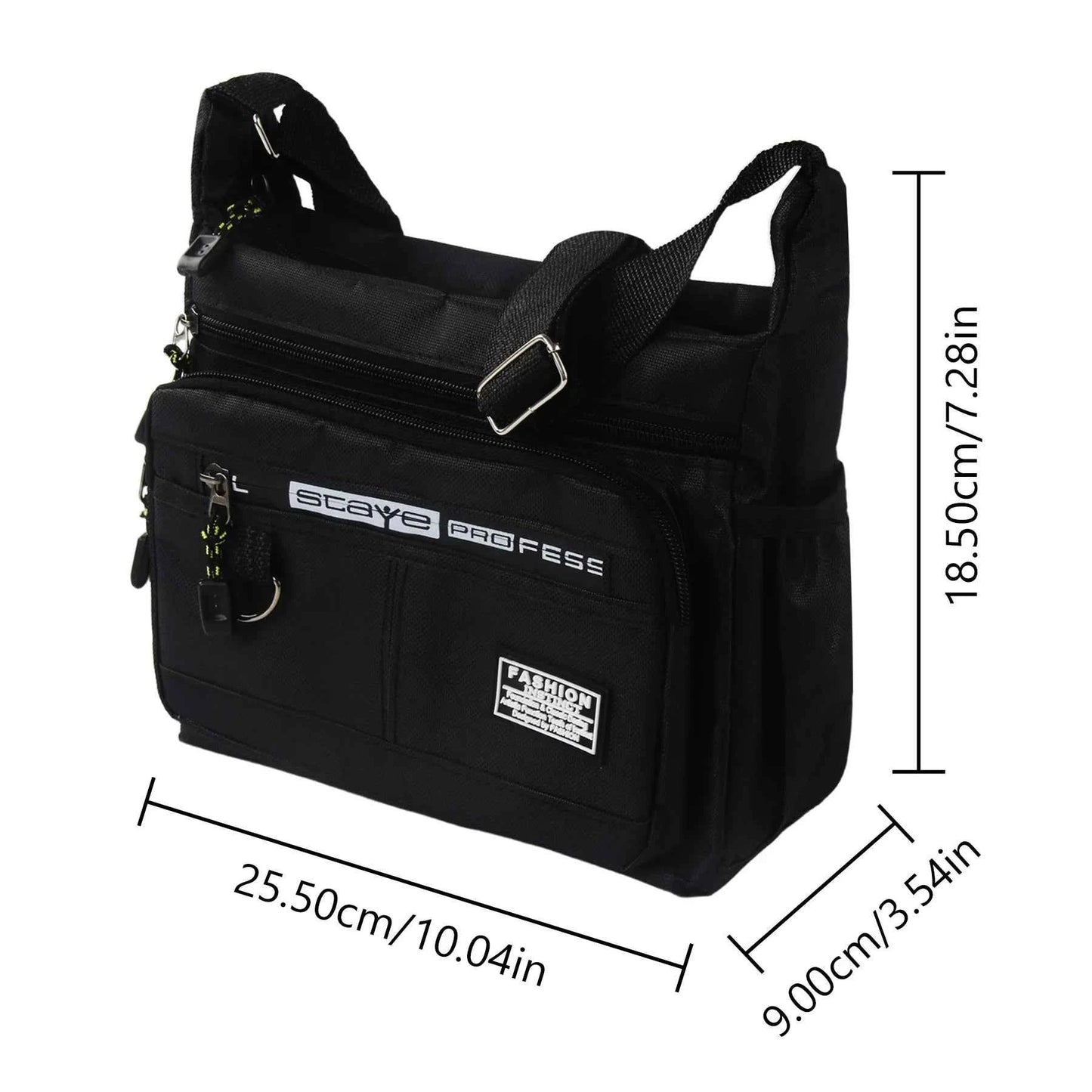 Homefish Design Oxford Shoulder Bag Capacity Casual Multi - layer Pocket Fashion Single Shoulder Crossbody Luxury Messenger Bag - Shoppiline