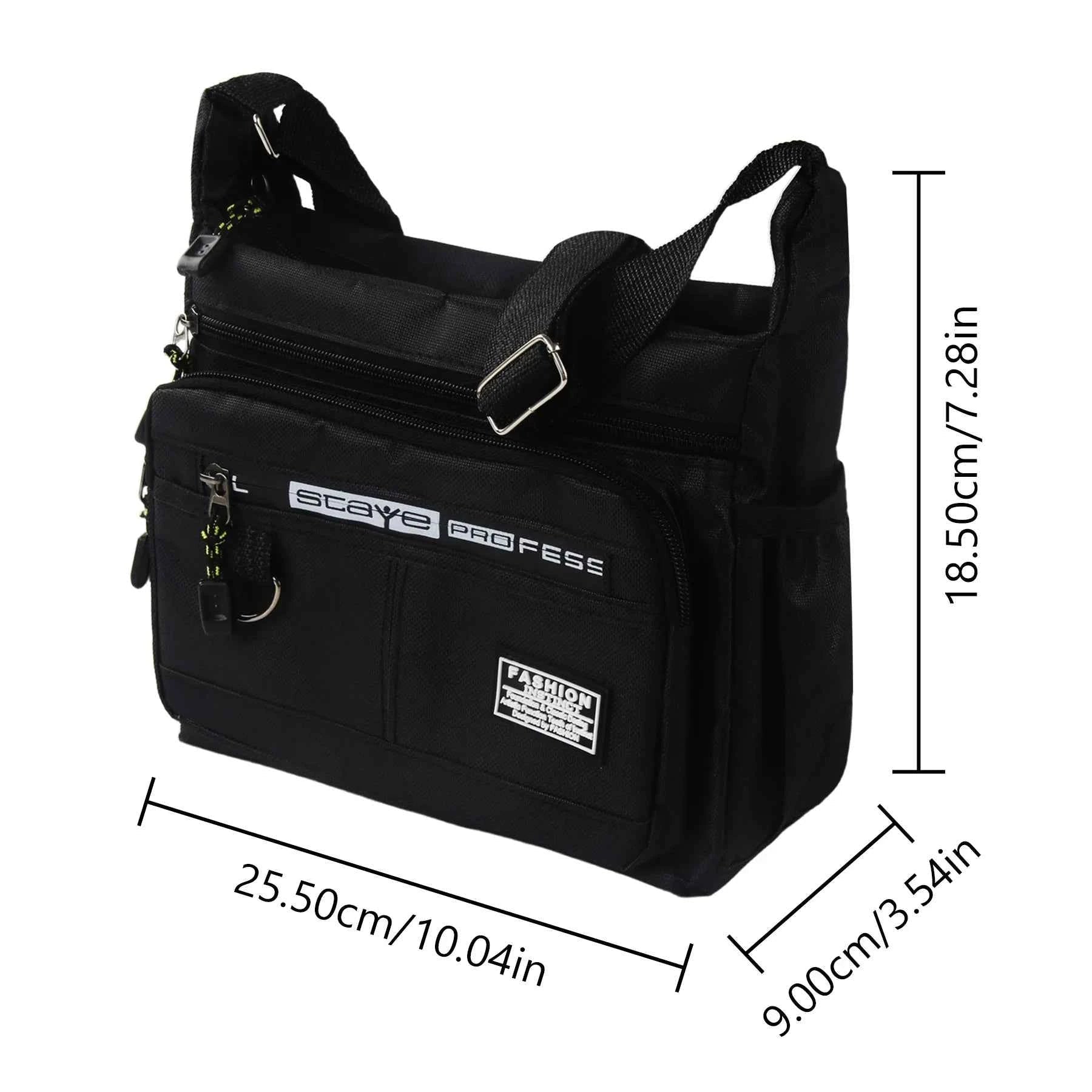 Homefish Design Oxford Shoulder Bag Capacity Casual Multi - layer Pocket Fashion Single Shoulder Crossbody Luxury Messenger Bag - Shoppiline