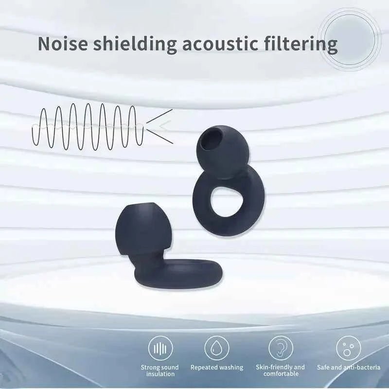HUAK Concert Ear Plugs, High Fidelity Noise Cancelling Silicone Ear Plugs, Reusable Ear Plugs for Musicians, , Focus and Sleep - Shoppiline