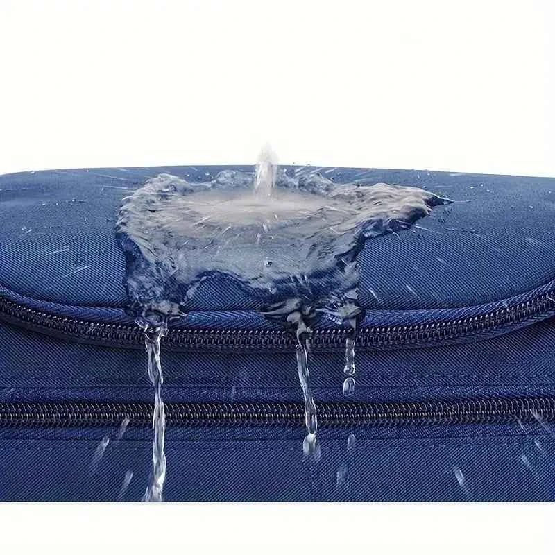 Large Leather Toiletry Bag Hanging Dopp Kit for Men Women Waterproof Wash Bag Cosmetic Storage Bag Ideal for Traveling & Outdoor - Shoppiline