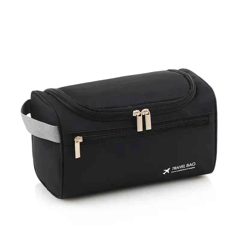 Large Leather Toiletry Bag Hanging Dopp Kit for Men Women Waterproof Wash Bag Cosmetic Storage Bag Ideal for Traveling & Outdoor - Shoppiline
