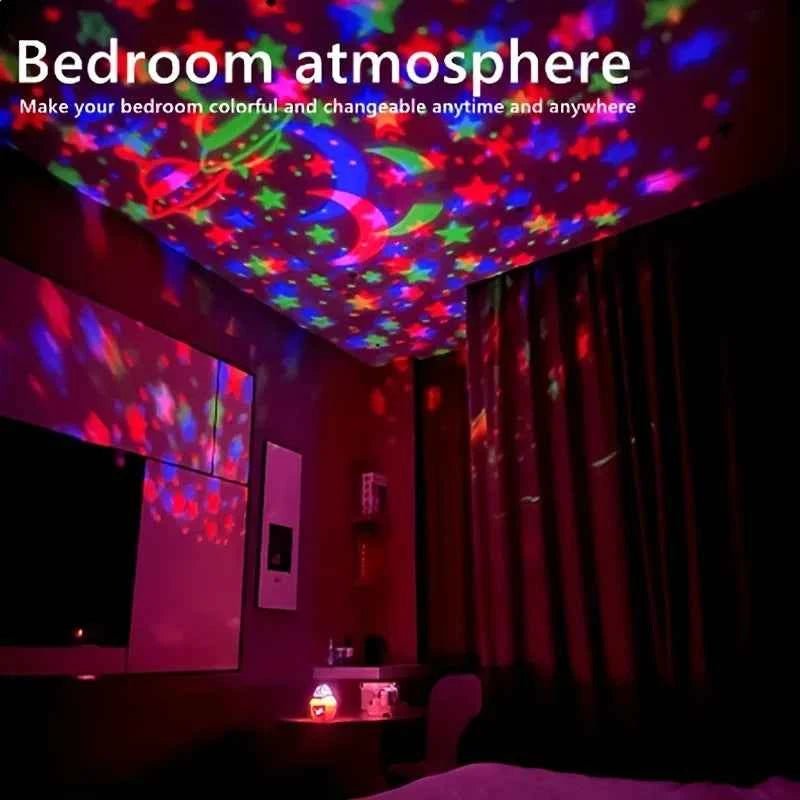 LED Star Galaxy Projector NightLights Starry Sky Projector Christmas Lighting 5V USB Room Bedroom Home Decoration - Shoppiline