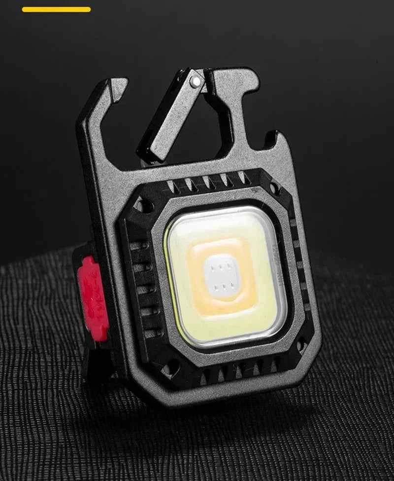 Mini LED Flashlight Magnetic COB Outdoor Camping Pocket Work Light 800 Lumens USB Rechargeable 7 Modes Spotlights - Shoppiline