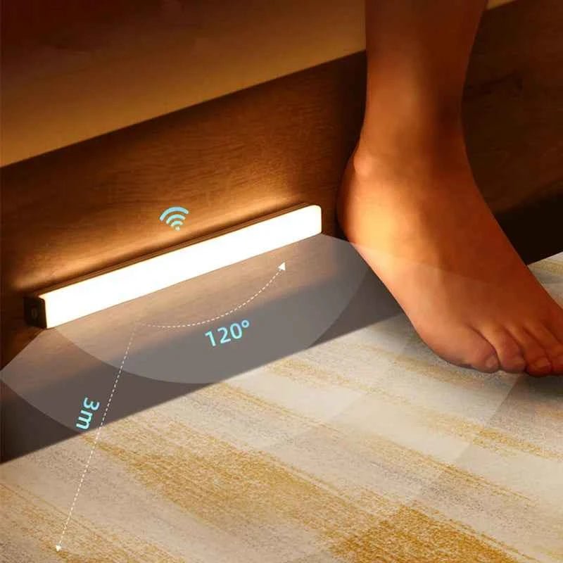 Motion Sensor Light Wireless LED Night Light Type C Rechargeable Light Cabinet Wardrobe Lamp Staircase Backlight For Kitchen LED - Shoppiline