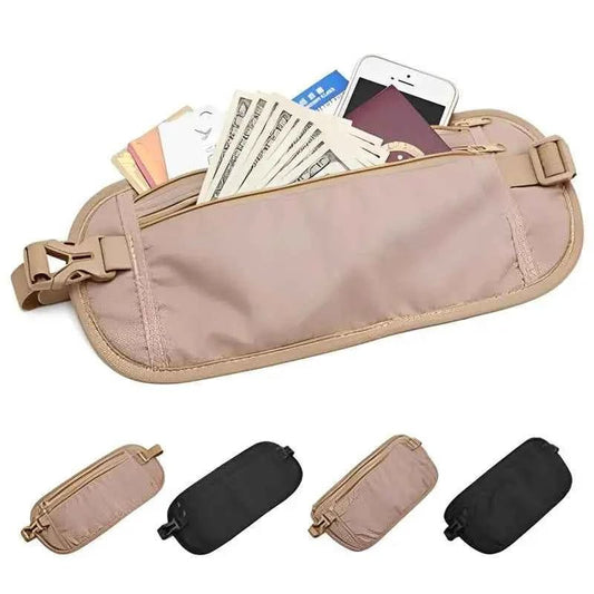 Sport Running Wais Bag Invisible Travel Waist Packs Pouch For Passport Money Belt Bag Hidden Security Wallet Gift Pack Money Bag - Shoppiline