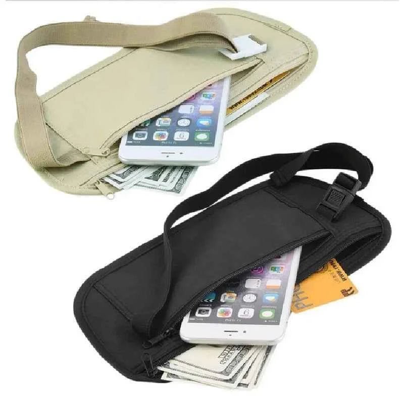 Sport Running Wais Bag Invisible Travel Waist Packs Pouch For Passport Money Belt Bag Hidden Security Wallet Gift Pack Money Bag - Shoppiline